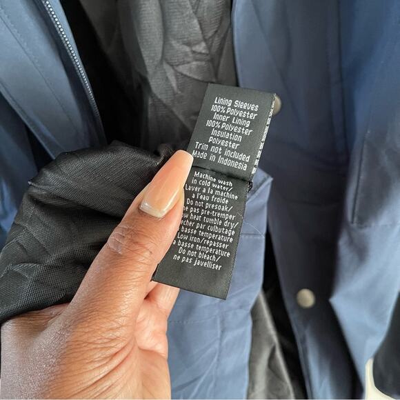 Sunice Alan Full Length Coach's Coat Mens Large Navy Blue Basic Windbreaker - Picture 12 of 13